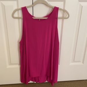 Hot pink dressy sleeveless tank